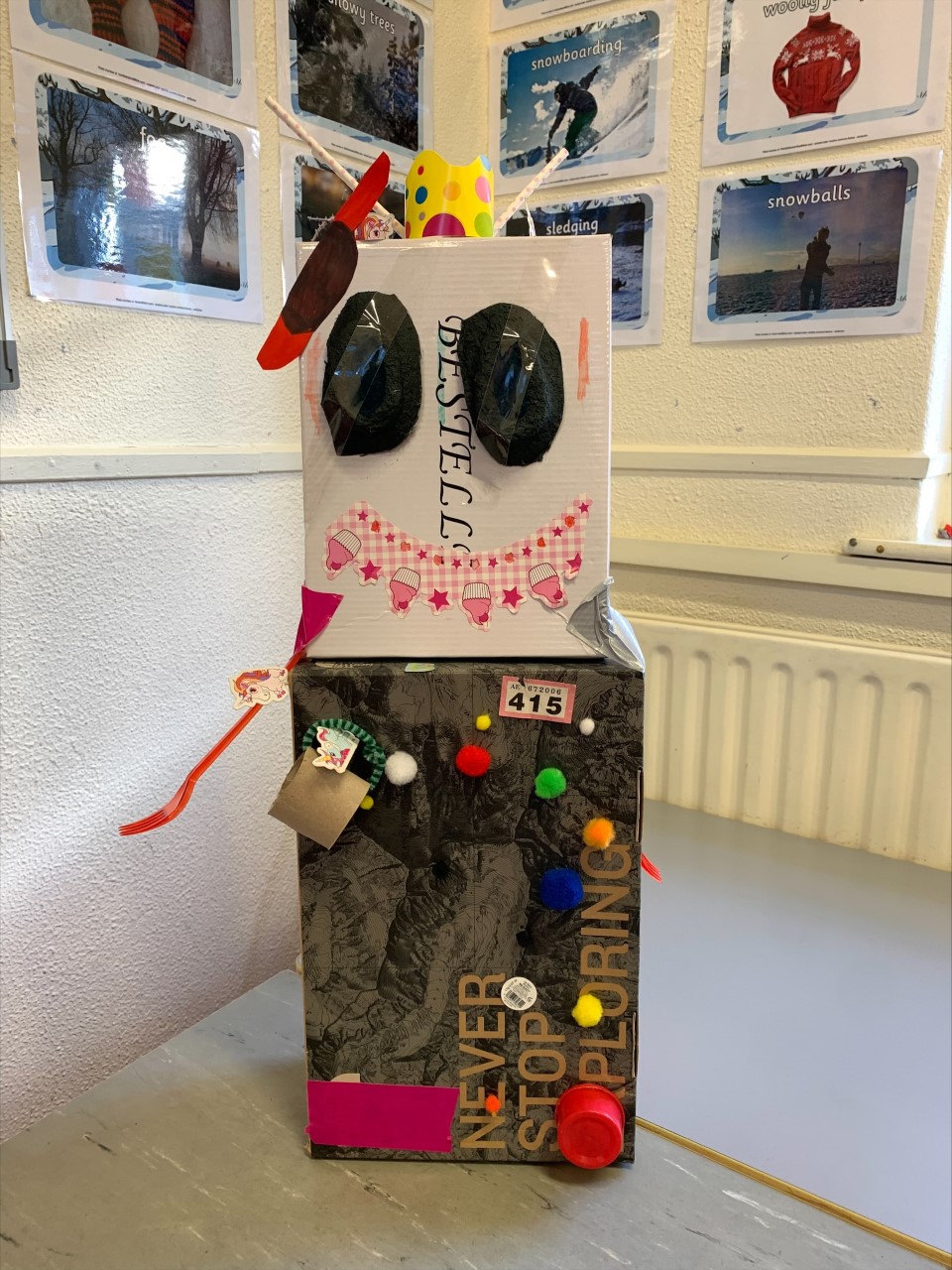 Robots and toys from recycled materials!